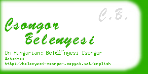 csongor belenyesi business card